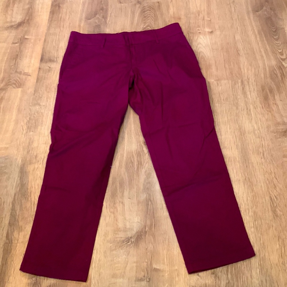 Kut from the Kloth Maroon Straight Leg Pants